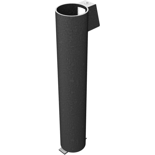 Ground socket with | arresting mechanism | for  60 /  76 mm | tube posts | for  76 mm tubular post | 500 mm long